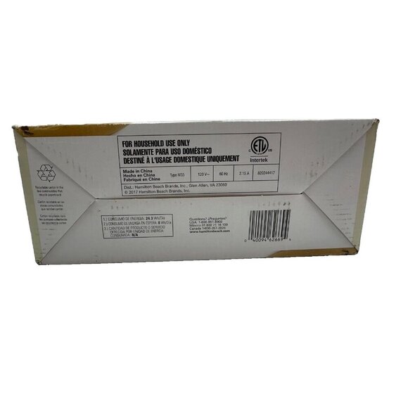 NIB Hamilton Beach 6 Speed Hand Mixer Quick Burst Storage Case White 3 attachmen - Picture 6 of 6